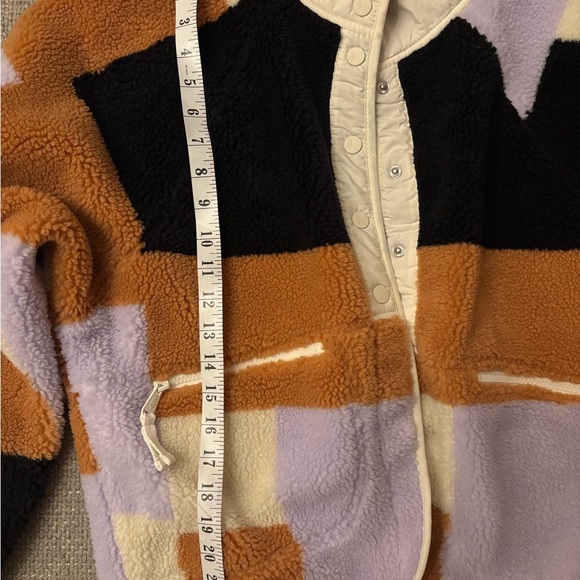 Free People Free Movement Fleece Patchwork Jacket Size Small - Picture 8 of 15